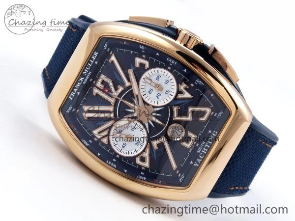 Vanguard Chrono RG ABF 1:1 Best Edition Blue Dial on Blue Nylon Strap A Compact 6502
