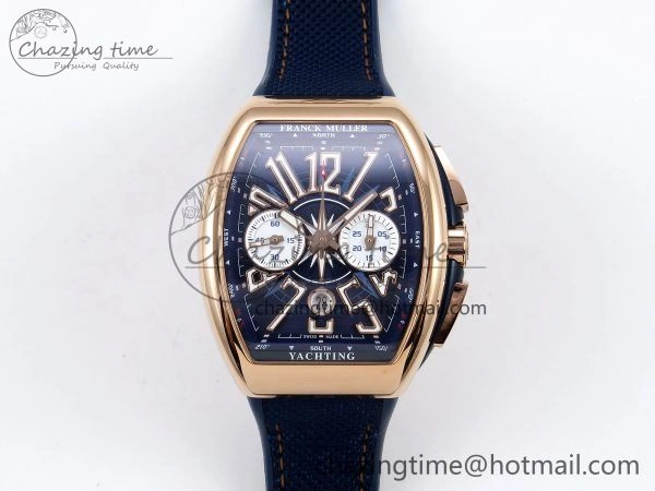 Vanguard Chrono RG ABF 1:1 Best Edition Blue Dial on Blue Nylon Strap A Compact 6502