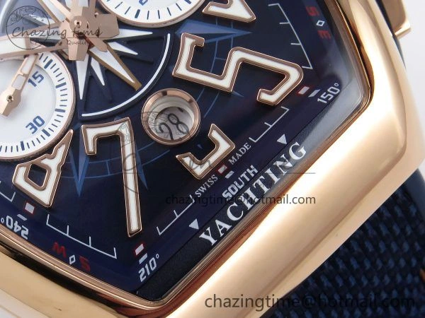 Vanguard Chrono RG ABF 1:1 Best Edition Blue Dial on Blue Nylon Strap A Compact 6502