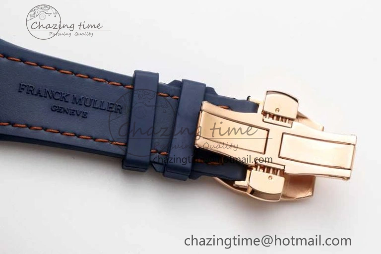 Trendy Vanguard Chrono RG ABF 1:1 Best Edition Blue Textured Dial on Blue Gummy Strap A 6517