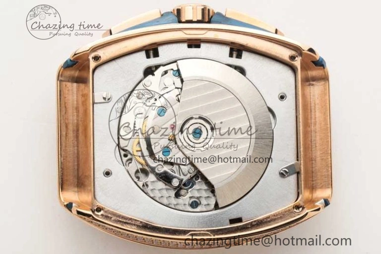 Trendy Vanguard Chrono RG ABF 1:1 Best Edition Blue Textured Dial on Blue Gummy Strap A 6517