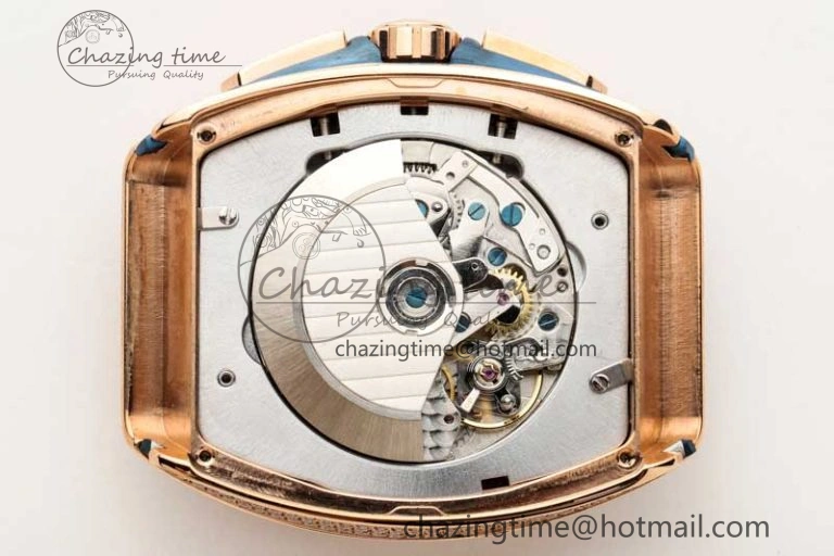 Youthful Vanguard Chrono RG ABF 1:1 Best Edition Blue Textured Dial on Blue Nylon Strap A 6518