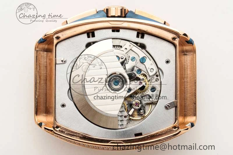 Youthful Vanguard Chrono RG ABF 1:1 Best Edition Blue Textured Dial on Blue Nylon Strap A 6518
