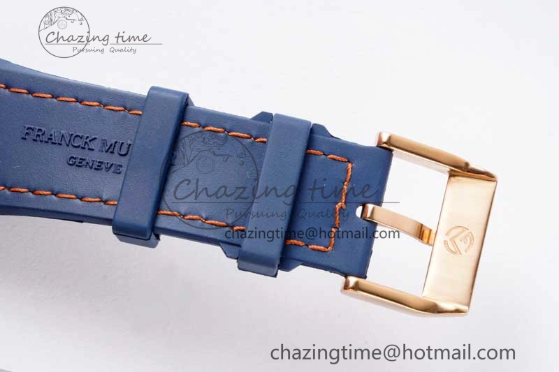 Affordable Vanguard Chrono RG ABF 1:1 Best Edition Diamonds Bezel Blue Textured Dial on Blue Nylon Strap A 6516
