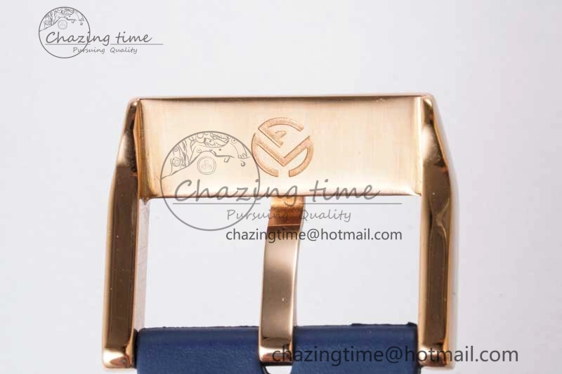 Affordable Vanguard Chrono RG ABF 1:1 Best Edition Diamonds Bezel Blue Textured Dial on Blue Nylon Strap A 6516