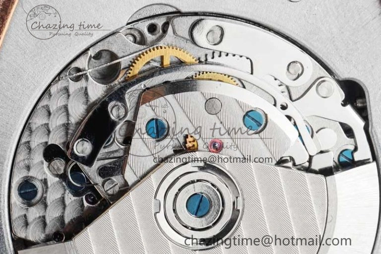 Affordable Vanguard Chrono RG ABF 1:1 Best Edition Diamonds Bezel Blue Textured Dial on Blue Nylon Strap A 6516