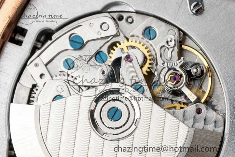 Affordable Vanguard Chrono RG ABF 1:1 Best Edition Diamonds Bezel Blue Textured Dial on Blue Nylon Strap A 6516