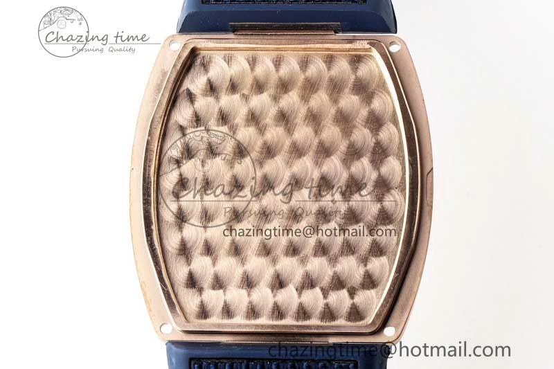Affordable Vanguard Chrono RG ABF 1:1 Best Edition Diamonds Bezel Blue Textured Dial on Blue Nylon Strap A 6516