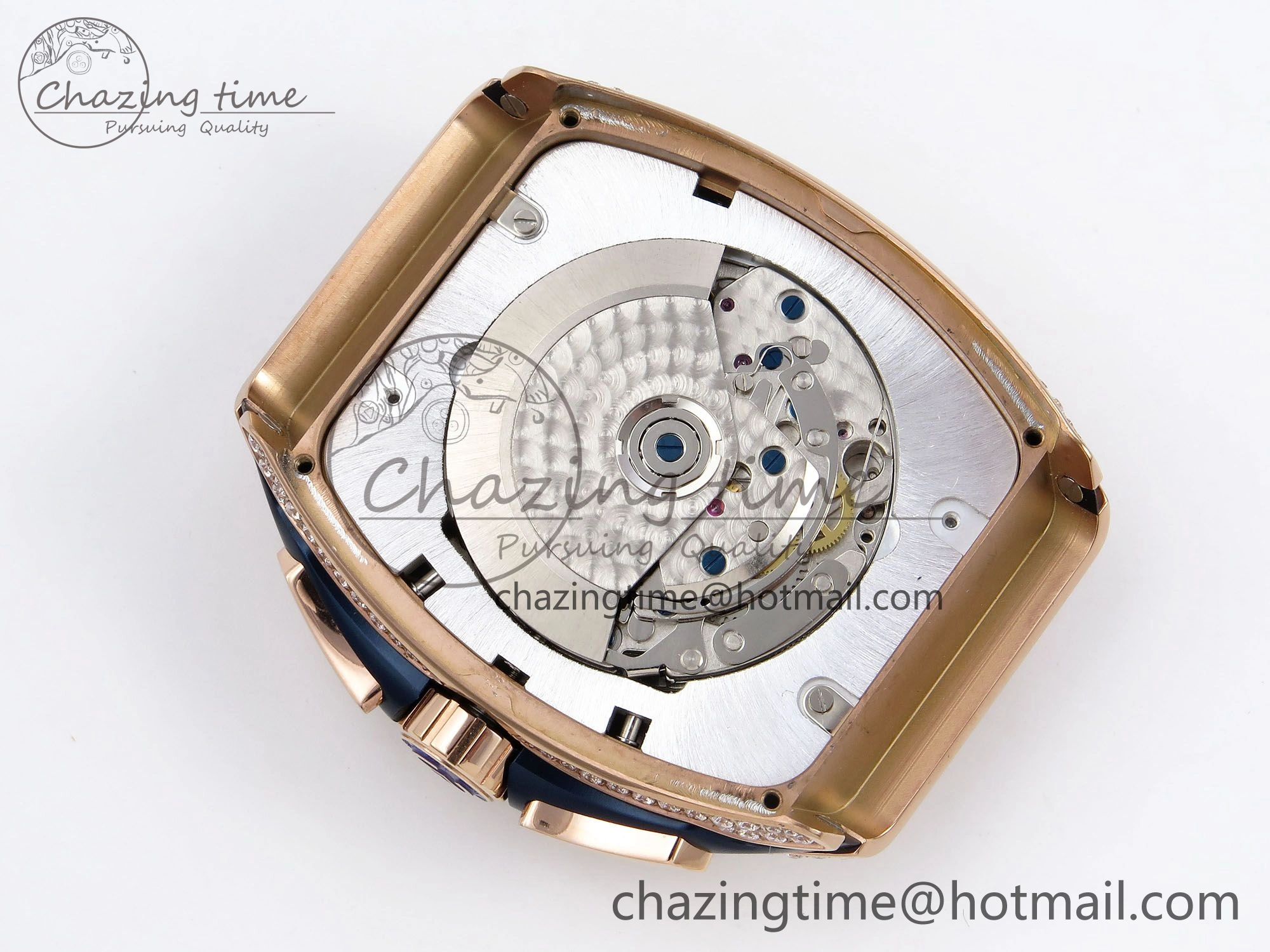 Vanguard Chrono RG Diamonds ABF 1:1 Best Edition Blue Dial on Blue Nylon Strap A Affordable 6501