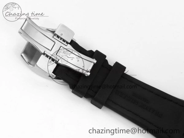 Attractive Vanguard Chrono SS ABF 1:1 Best Edition Black Dial Full Diamonds on Black Leather Strap A 6497