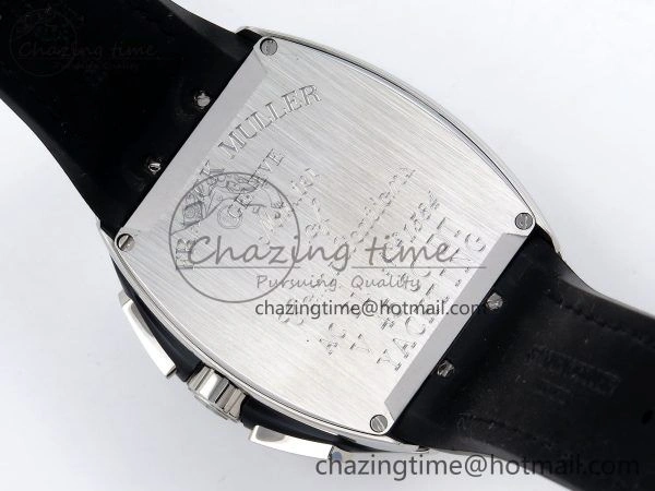 GoAnywhere Vanguard Chrono SS ABF 1:1 Best Edition Black Dial on Black Leather Strap A 6496