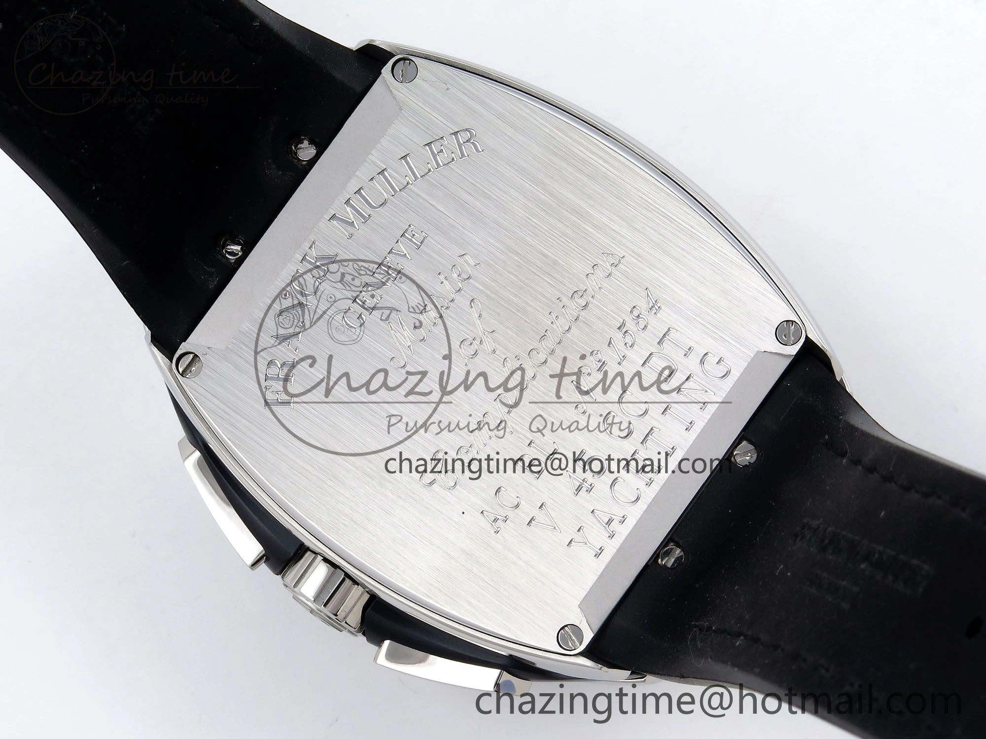 GoAnywhere Vanguard Chrono SS ABF 1:1 Best Edition Black Dial on Black Leather Strap A 6496