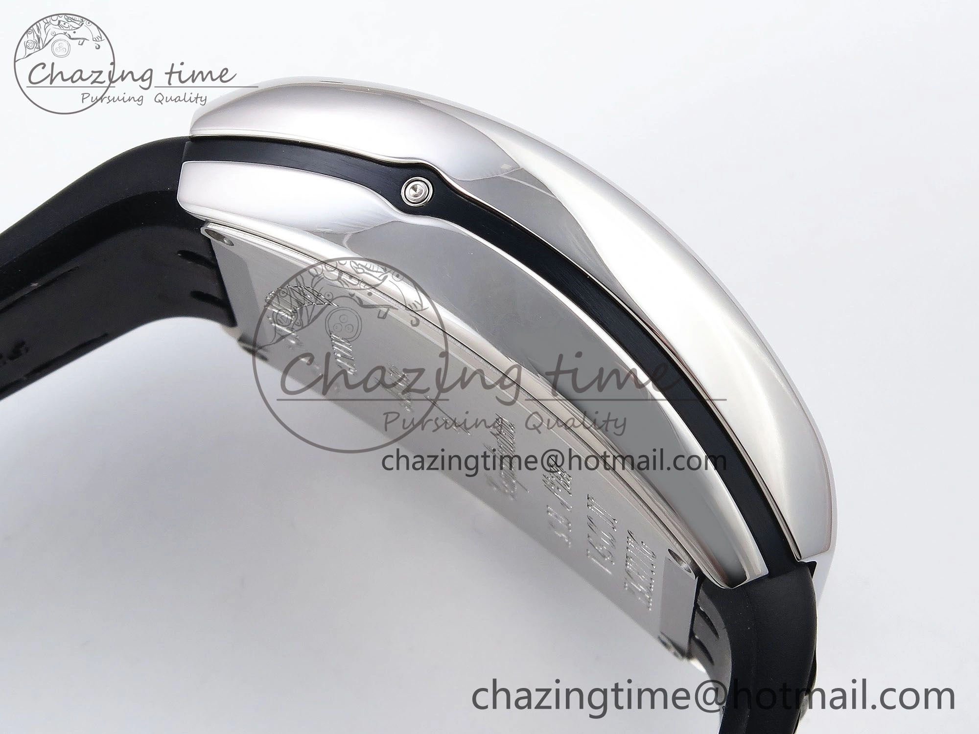 GoAnywhere Vanguard Chrono SS ABF 1:1 Best Edition Black Dial on Black Leather Strap A 6496