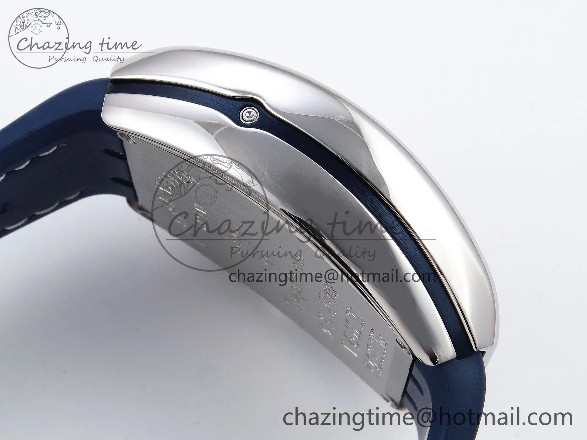 Vanguard Chrono SS ABF 1:1 Best Edition Blue Dial on Blue Leather Strap A Trendsetting 6505