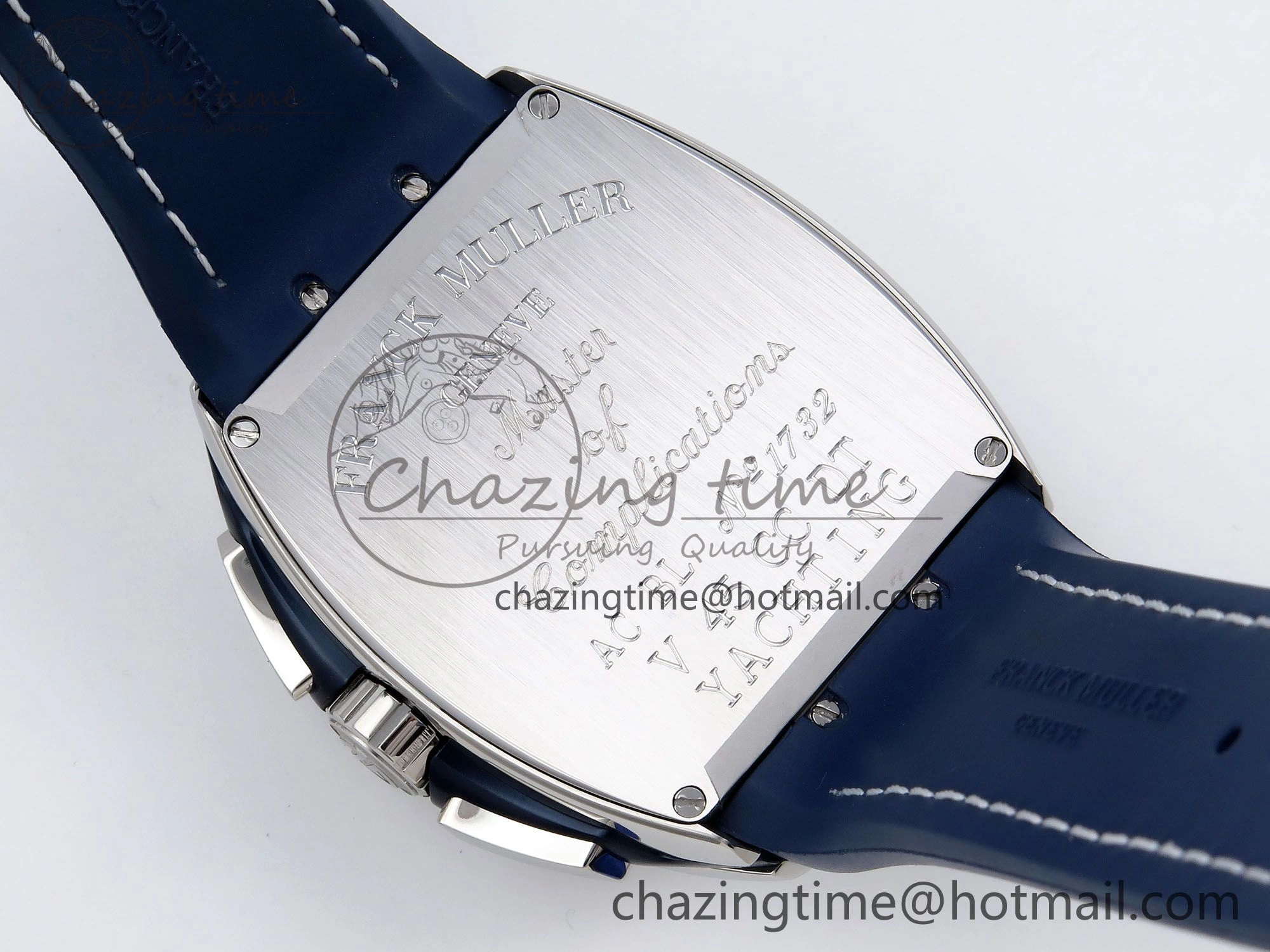 Vanguard Chrono SS ABF 1:1 Best Edition Blue Dial on Blue Leather Strap A Trendsetting 6505