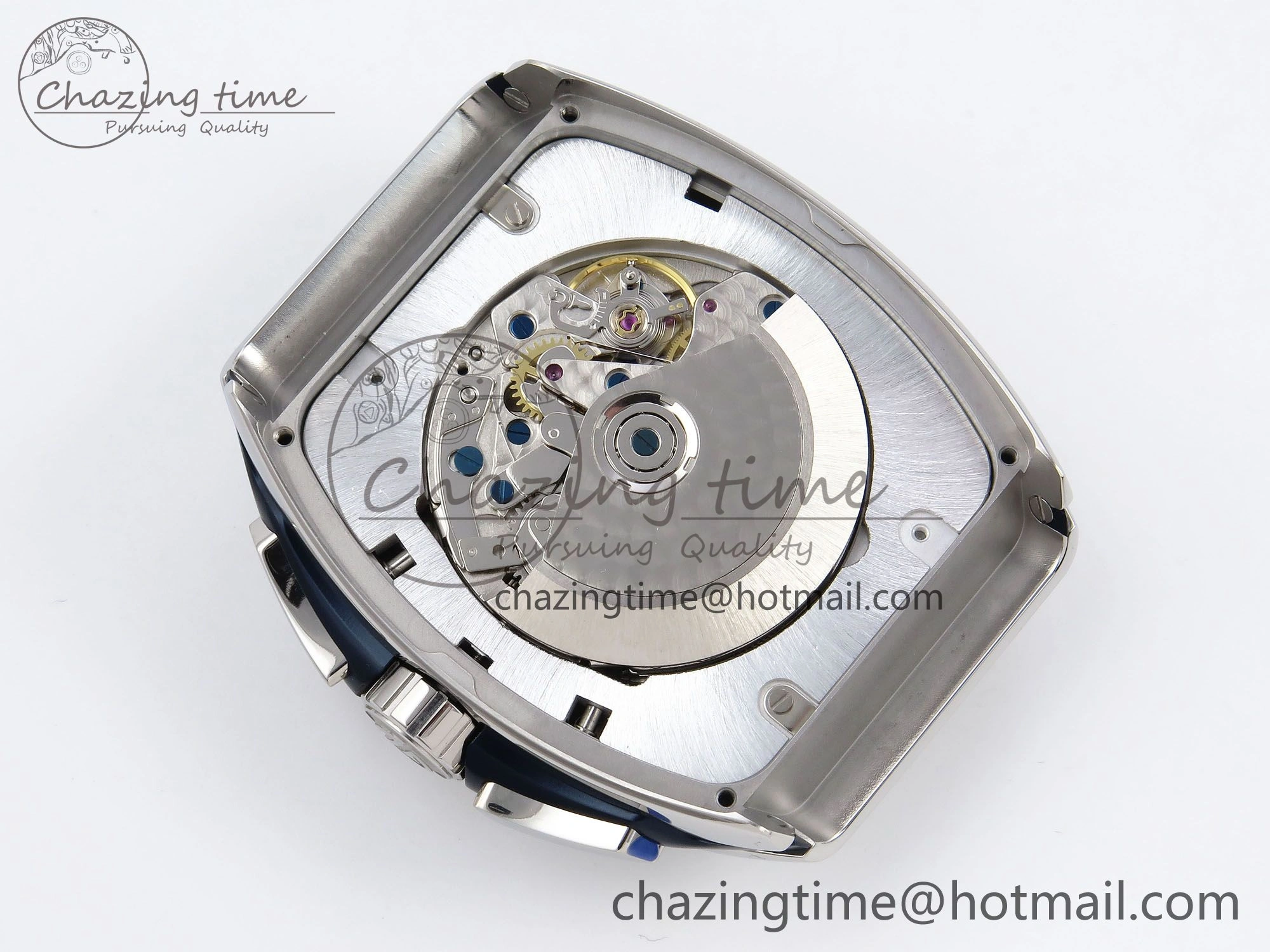 Vanguard Chrono SS ABF 1:1 Best Edition Blue Dial on Blue Leather Strap A Trendsetting 6505