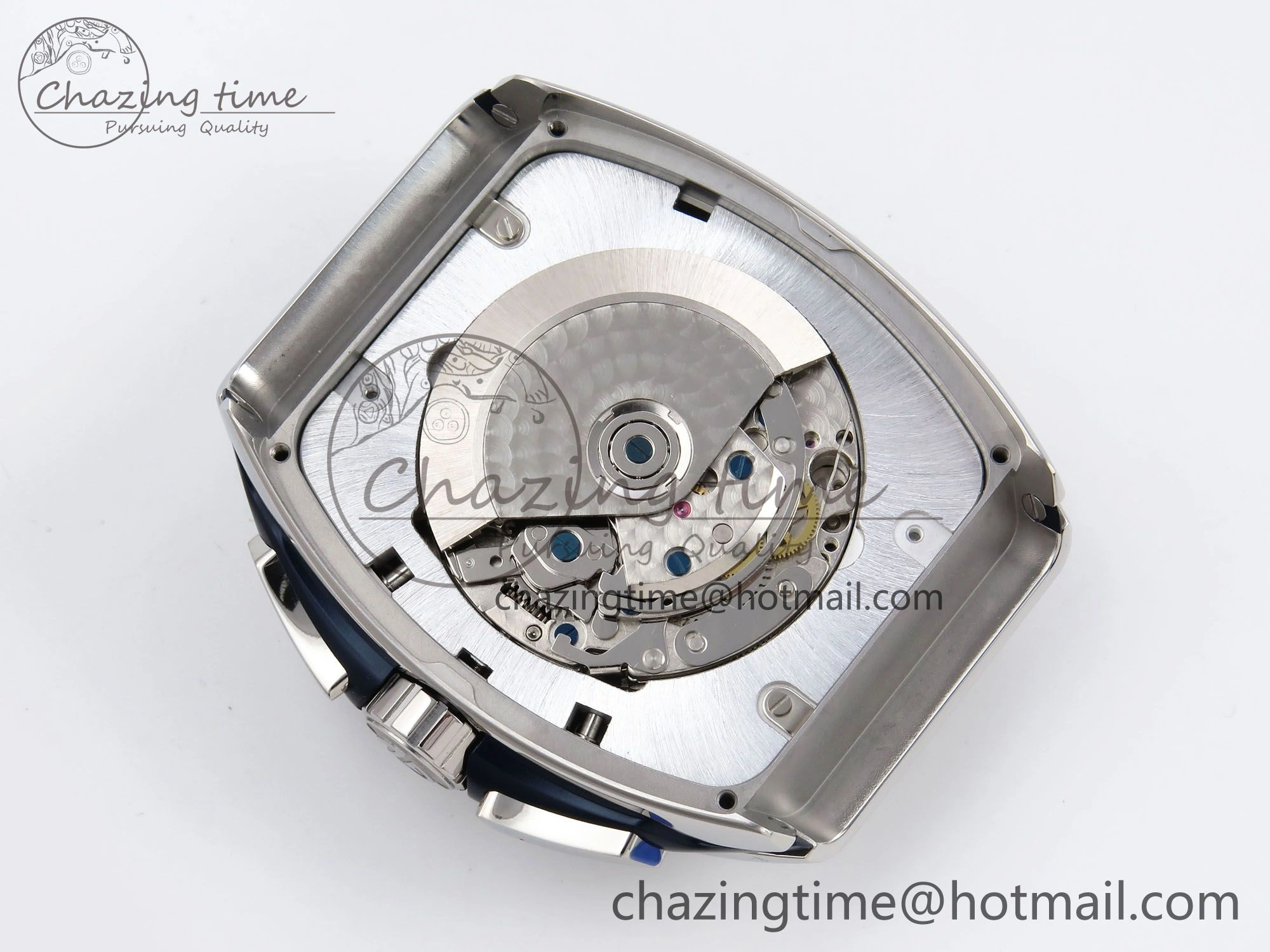 Vanguard Chrono SS ABF 1:1 Best Edition Blue Dial on Blue Leather Strap A Trendsetting 6505