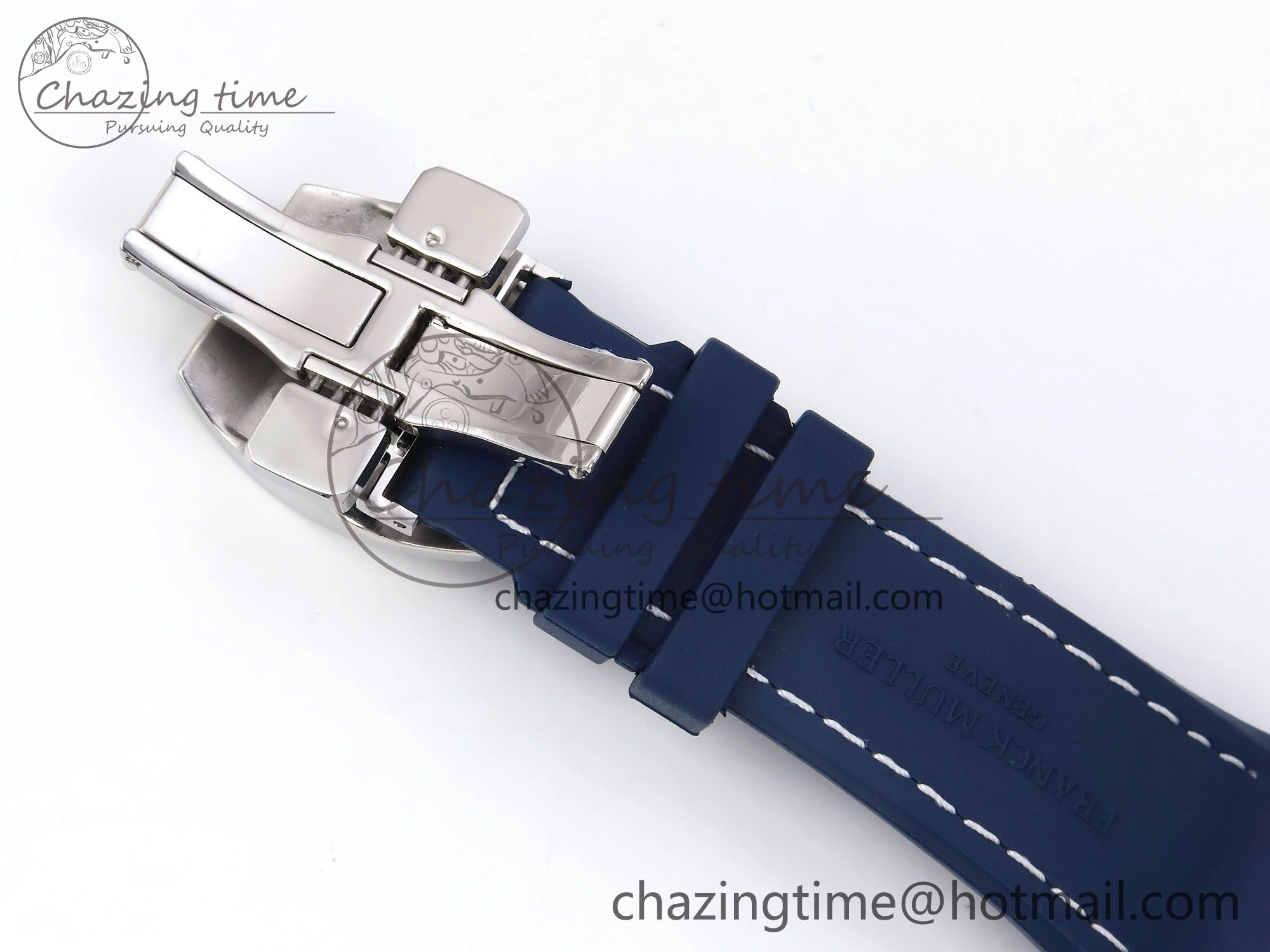 Vanguard Chrono SS ABF 1:1 Best Edition Blue Dial on Blue Leather Strap A Trendsetting 6505