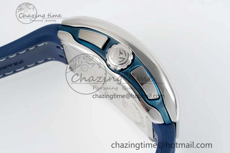 Practical Vanguard Chrono SS ABF 1:1 Best Edition Blue Textured Dial on Blue Nylon Strap A 6515