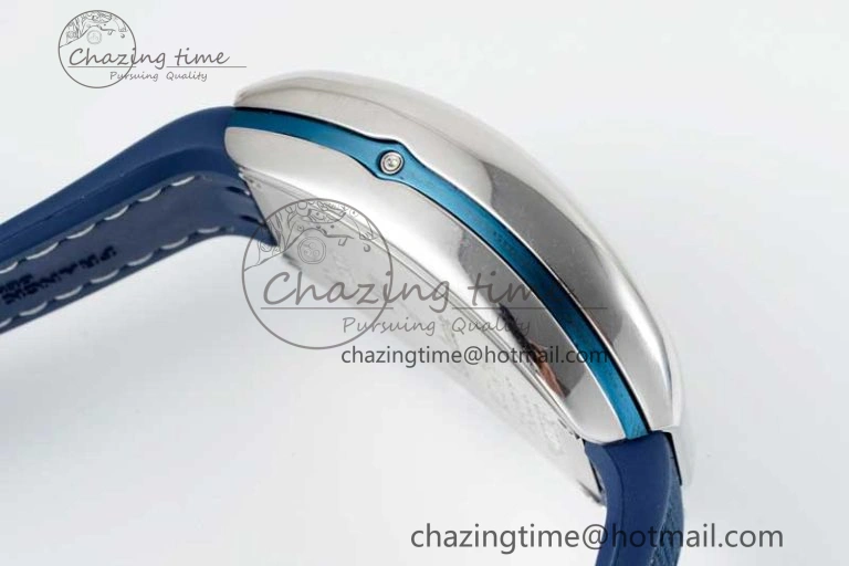 Practical Vanguard Chrono SS ABF 1:1 Best Edition Blue Textured Dial on Blue Nylon Strap A 6515