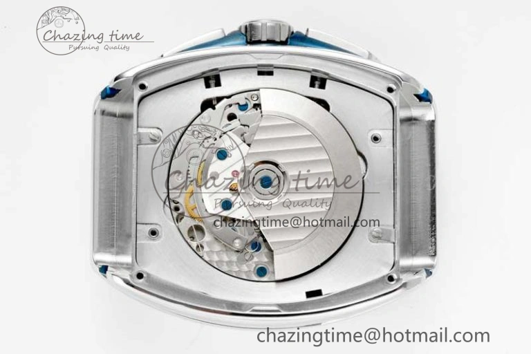 Practical Vanguard Chrono SS ABF 1:1 Best Edition Blue Textured Dial on Blue Nylon Strap A 6515