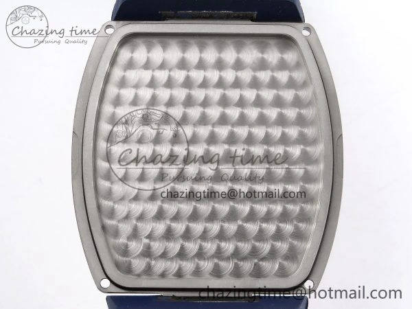 Flexible Vanguard Chrono SS Diamonds ABF 1:1 Best Edition Blue Textured Dial on Blue Leather Strap A 6504
