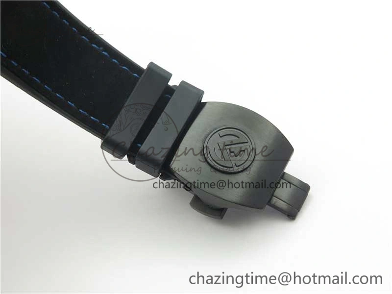 WellDesigned Vanguard Racing Carbon TWF Best Edition Blue Skeleton Dial on Black Rubber Strap NH35A 6561
