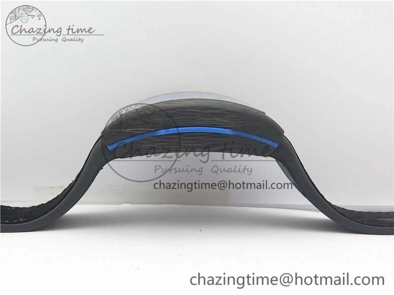WellDesigned Vanguard Racing Carbon TWF Best Edition Blue Skeleton Dial on Black Rubber Strap NH35A 6561