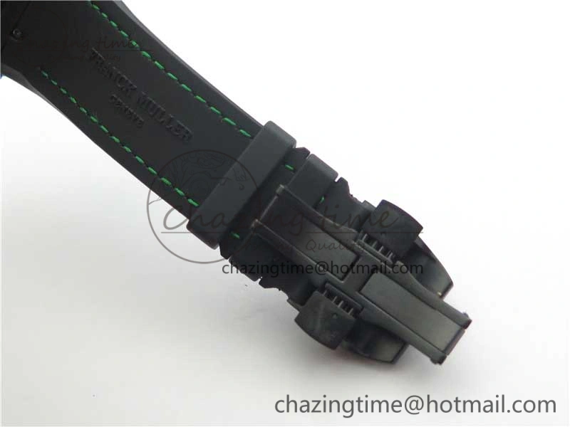 FashionForward Vanguard Racing Carbon TWF Best Edition Green Skeleton Dial on Black Rubber Strap NH35A 6559
