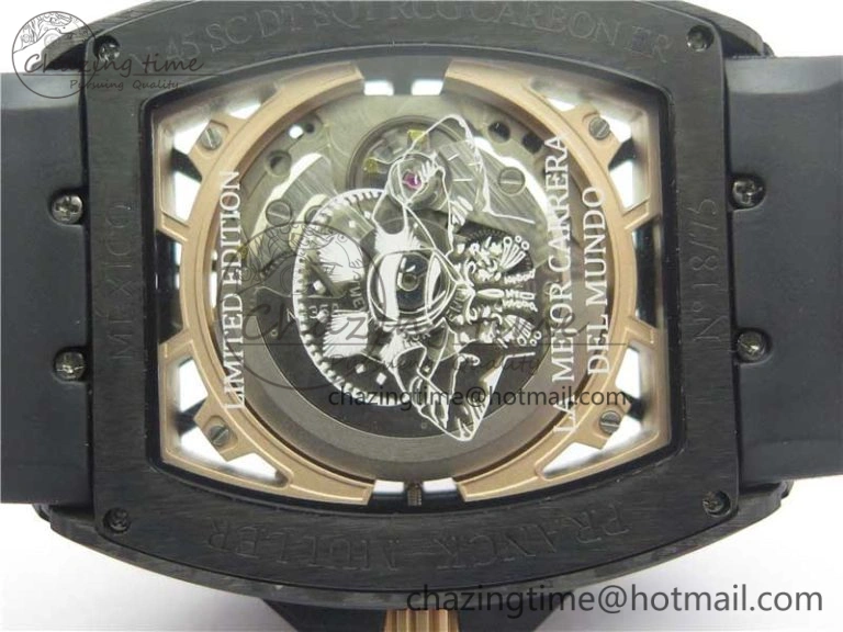 Attractive Vanguard Racing Carbon TWF Best Edition Red Skeleton Dial on Black Rubber Strap NH35A 6560