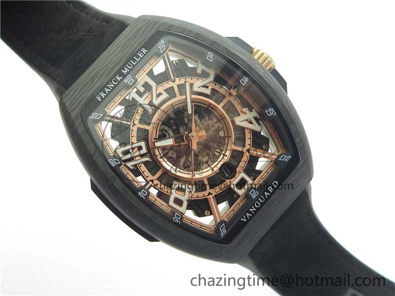 Attractive Vanguard Racing Carbon TWF Best Edition Red Skeleton Dial on Black Rubber Strap NH35A 6560
