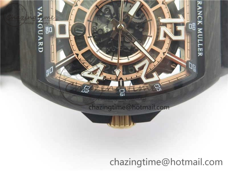 Attractive Vanguard Racing Carbon TWF Best Edition Red Skeleton Dial on Black Rubber Strap NH35A 6560