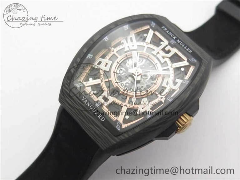 Attractive Vanguard Racing Carbon TWF Best Edition Red Skeleton Dial on Black Rubber Strap NH35A 6560