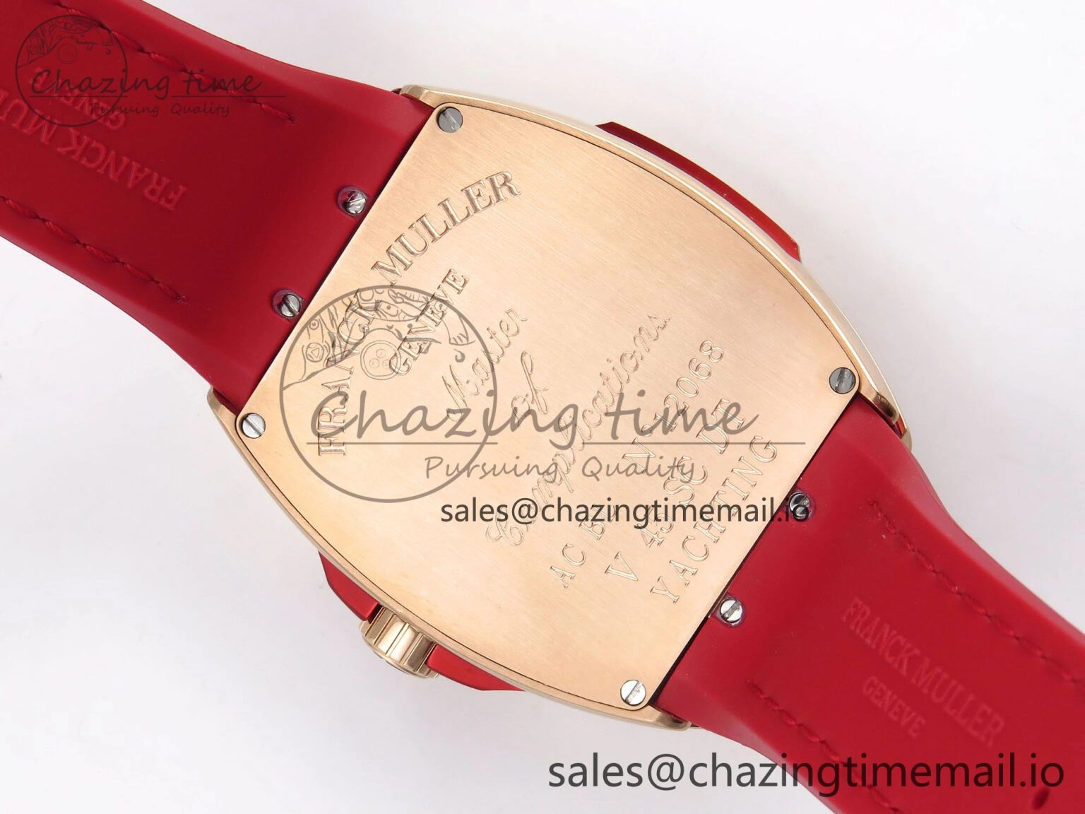 Affordable Vanguard Racing Montenegro RG ABF Best Edition Red Dial on Red Leather Strap A 6487