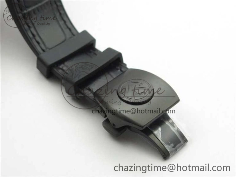 Vanguard V45 All Black DLC ZF 1:1 Best Edition Black Dial on Black Rubber Strap MIYOTA Sporty 6556