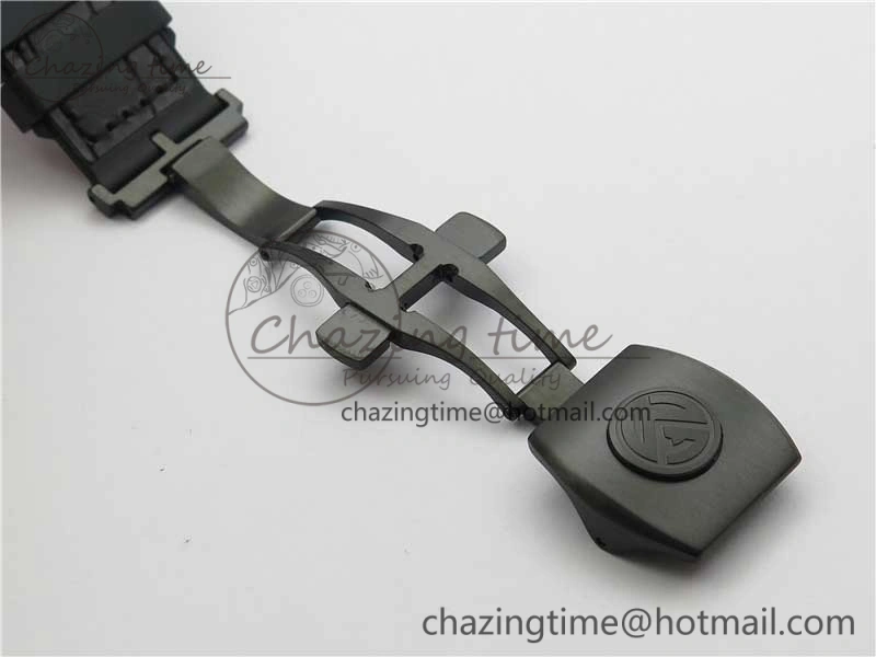 Vanguard V45 All Black DLC ZF 1:1 Best Edition Black Dial on Black Rubber Strap MIYOTA Sporty 6556