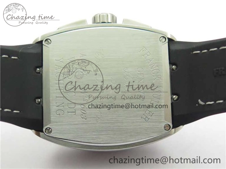 Vanguard V45 Chrono Brushed SS ABF Best Edition Black Dial on Rubber Strap A ComfortFit 6536