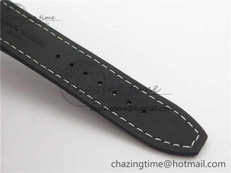 Vanguard V45 Chrono Brushed SS ABF Best Edition Black Dial on Rubber Strap A ComfortFit 6536