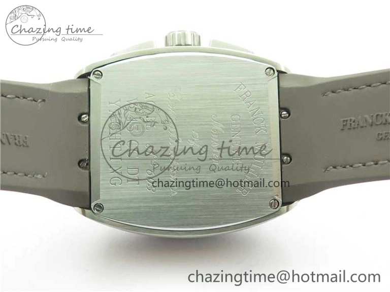 WeatherProof Vanguard V45 Chrono Brushed SS RG ABF Best Edition Gray Dial on Gummy Strap A 6542