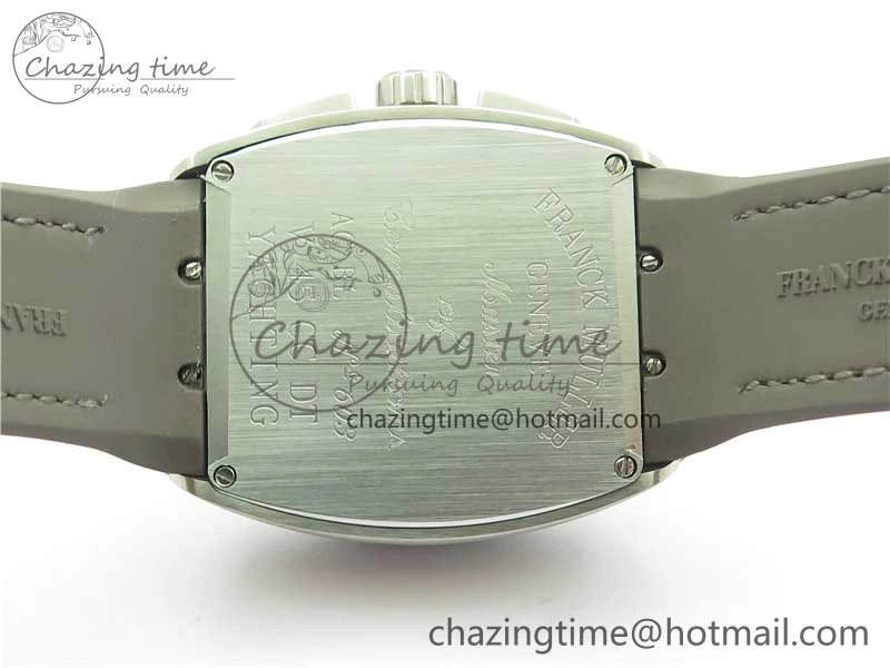 WeatherProof Vanguard V45 Chrono Brushed SS RG ABF Best Edition Gray Dial on Gummy Strap A 6542