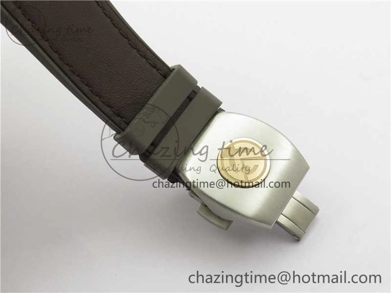 WeatherProof Vanguard V45 Chrono Brushed SS RG ABF Best Edition Gray Dial on Gummy Strap A 6542