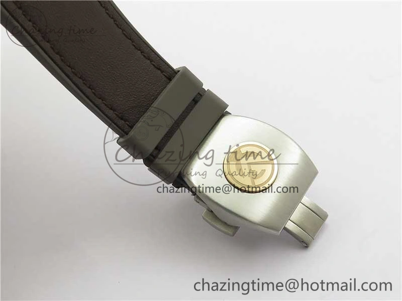WeatherProof Vanguard V45 Chrono Brushed SS RG ABF Best Edition Gray Dial on Gummy Strap A 6542