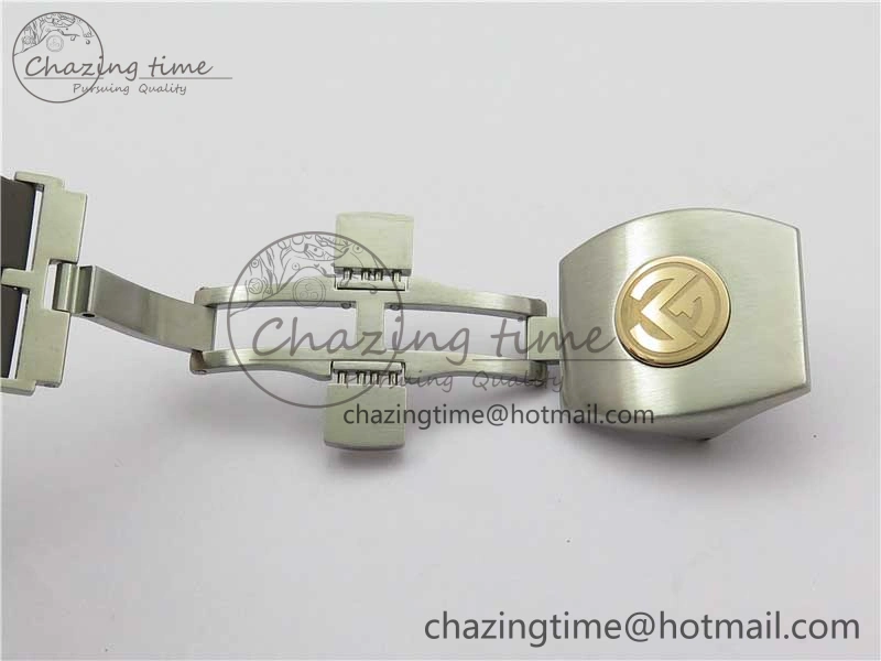WeatherProof Vanguard V45 Chrono Brushed SS RG ABF Best Edition Gray Dial on Gummy Strap A 6542
