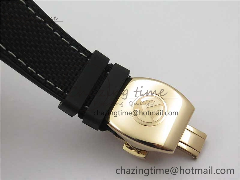 RelaxedFit Vanguard V45 Chrono RG ABF Best Edition Black Dial on Rubber Strap A 6533