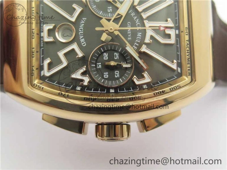 OnTrend Vanguard V45 Chrono RG ABF Best Edition Gray Dial on Gummy Strap A 6534