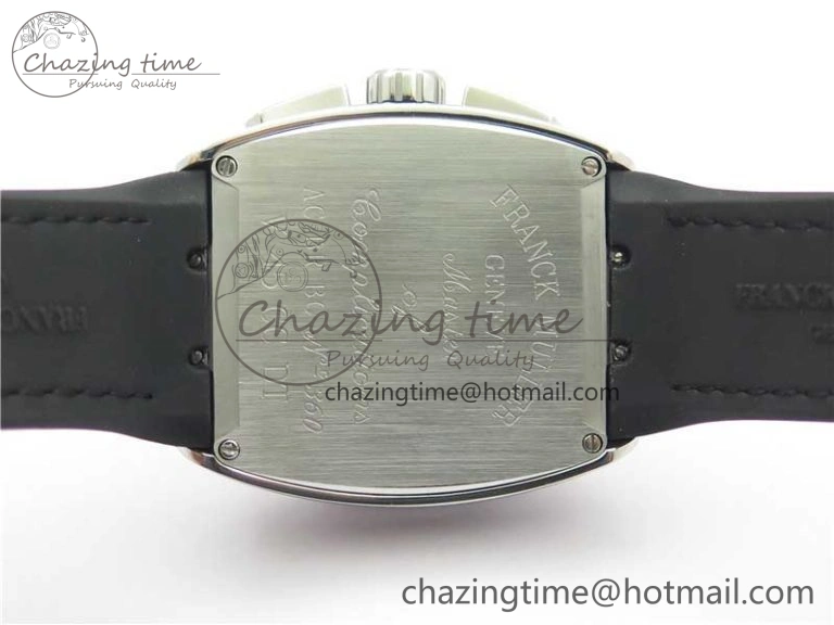 TimelessDesign Vanguard V45 Chrono SS ABF Best Edition Black Dial Black Markers on Leather Strap A 6537