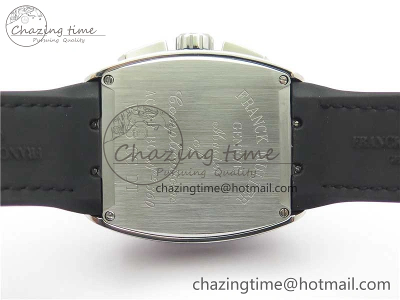 TimelessDesign Vanguard V45 Chrono SS ABF Best Edition Black Dial Black Markers on Leather Strap A 6537