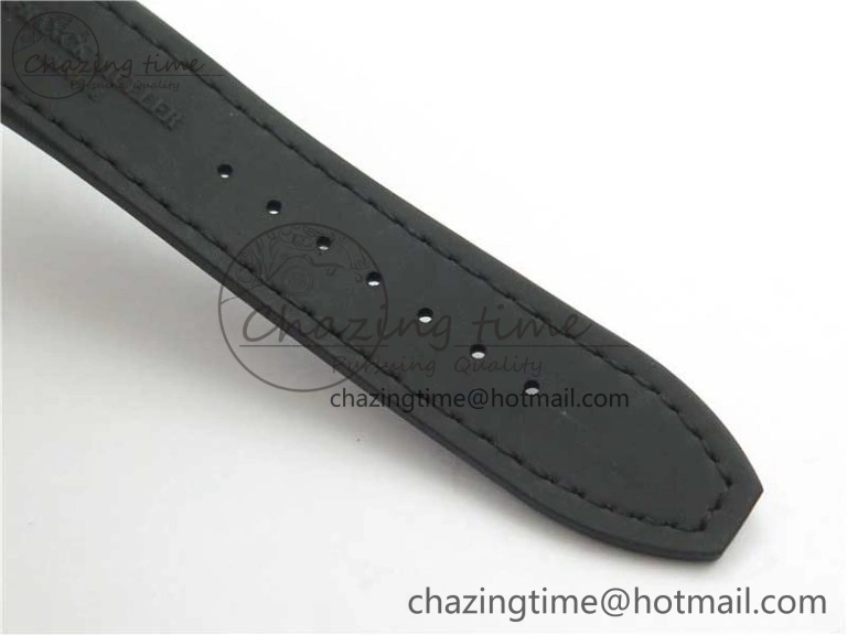 TimelessDesign Vanguard V45 Chrono SS ABF Best Edition Black Dial Black Markers on Leather Strap A 6537