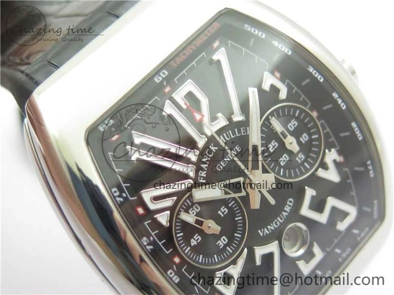 Snug Vanguard V45 Chrono SS ABF Best Edition Black Dial on Leather Strap A 6540