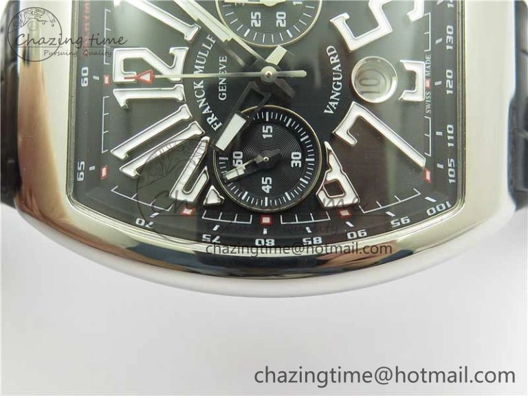 Snug Vanguard V45 Chrono SS ABF Best Edition Black Dial on Leather Strap A 6540